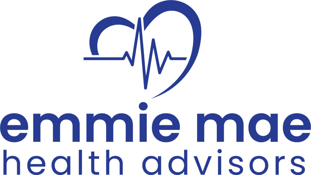 emmie mae health advisors blue logo